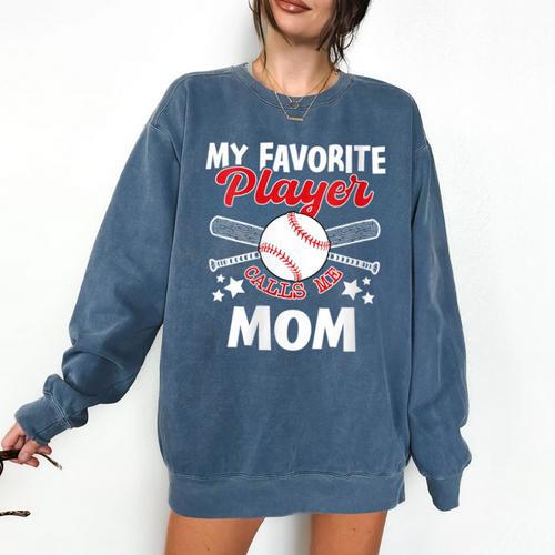 Mother's Day Baseball Mom Comfort Colors Sweatshirt - Sportilla