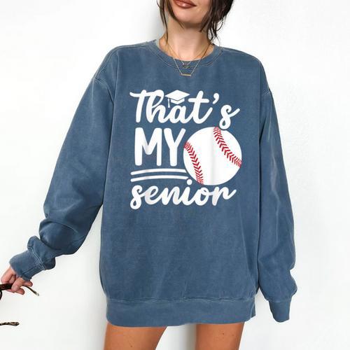 My Senior Baseball Senior Mom 2026 Baseball Senior Mama Comfort Colors Sweatshirt - Sportilla