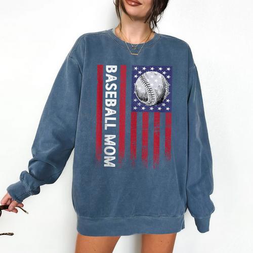 Vintage Baseball Mom Proud Family Summer Baseball Player Comfort Colors Sweatshirt - Sportilla