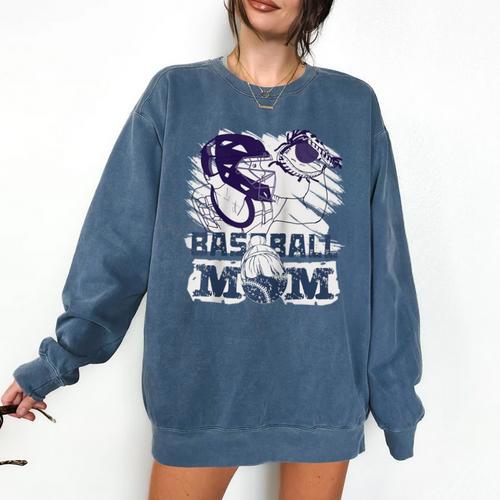 Baseball Mom Cute Design Sports & Softball Nostalgia Tee Raglan Baseball Tee Comfort Colors Sweatshirt - Sportilla