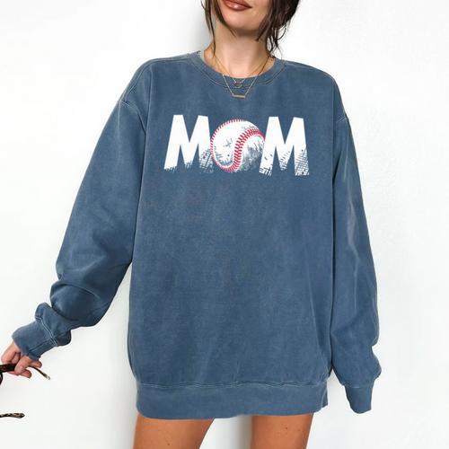 Baseball Mom Mother's Day Mama Sport Comfort Colors Sweatshirt - Sportilla