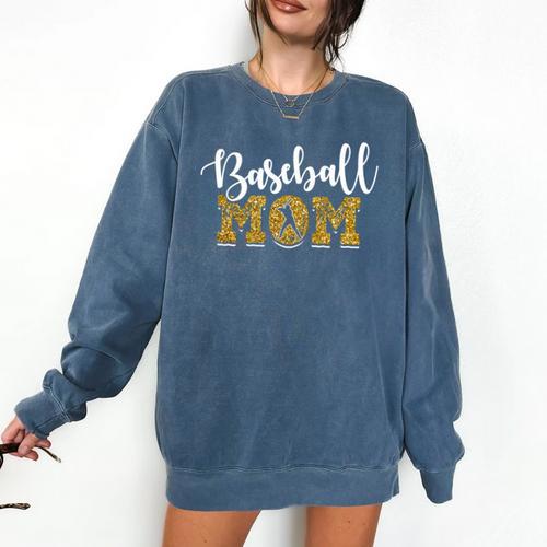 Baseball Mom Sport Baseball Lover Mother's Day Comfort Colors Sweatshirt - Sportilla