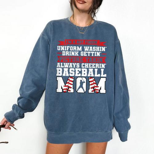 I'm a Bat Findin Washin' Baseball Mom Baseball Comfort Colors Sweatshirt - Sportilla