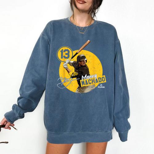 Manny Machado San Diego MLB Baseball Players MLBMAC4056 Comfort Colors Sweatshirt - Sportilla