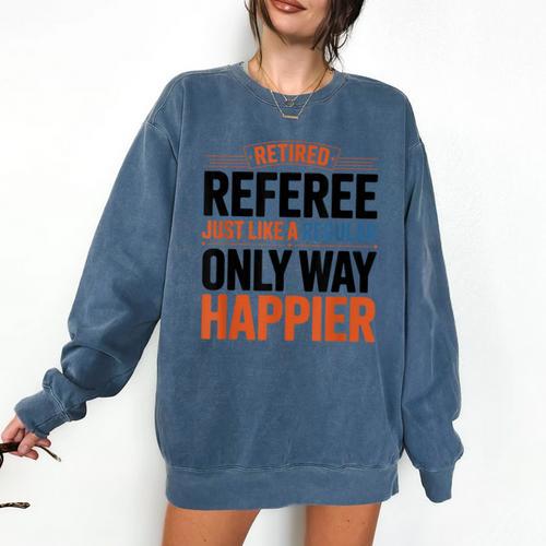 Retired Basketball Referee For Baseball Refs Comfort Colors Sweatshirt - Sportilla