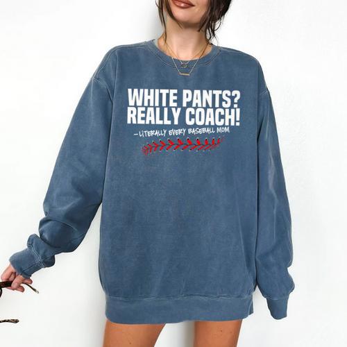 Sarcastic Baseball Mom Mama Baseball Life Premium Comfort Colors Sweatshirt - Sportilla
