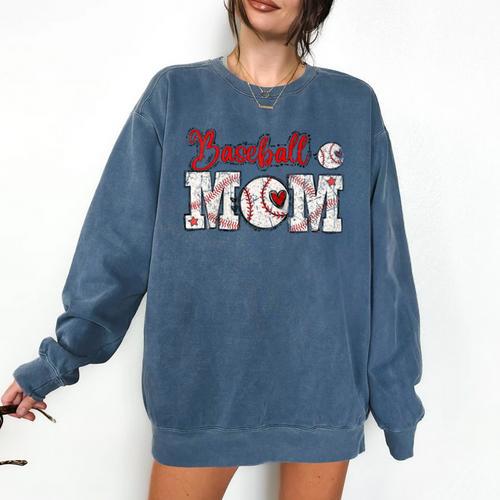 Vintage Baseball Mom Sport Humor Raglan Baseball Tee Comfort Colors Sweatshirt - Sportilla