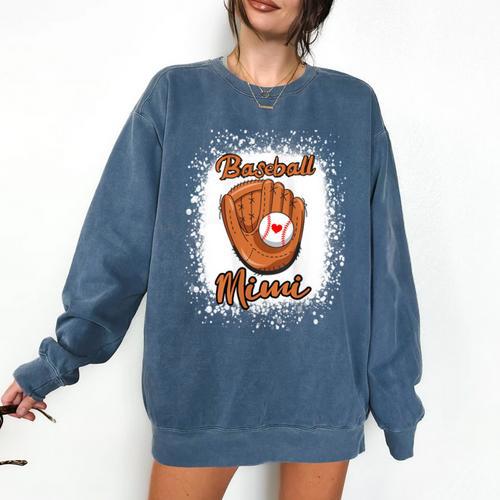 Women Baseball Mom Shirt Baseball Season Shirt Mothers Day Comfort Colors Sweatshirt - Sportilla