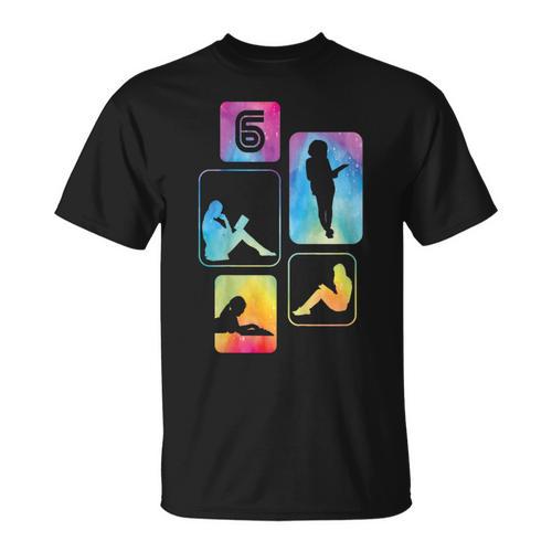 6th Birthday Book Reading Bookworm Book Lover Girls T-Shirt - Bookorys