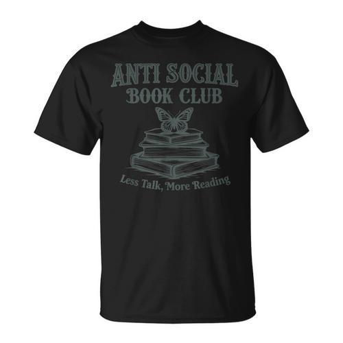 Antisocial Book Club Less Talk More Reading T-Shirt - Bookorys DE
