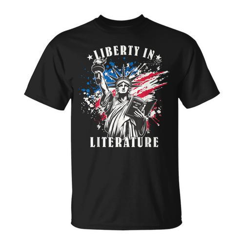 Banned Books Liberty In Literature Book Lover T-Shirt - Bookorys UK