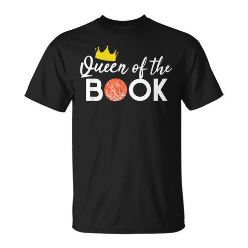 Basketball Scorebook Keeper Tshirt Scoring Queen Of The Book T-Shirt - Bookorys UK