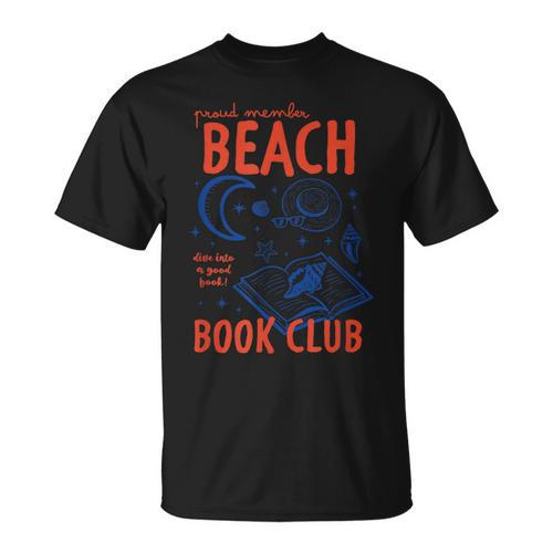 Beach Book Club Girl Summer Bookish Beach Day Librarian T-Shirt - Bookorys CA