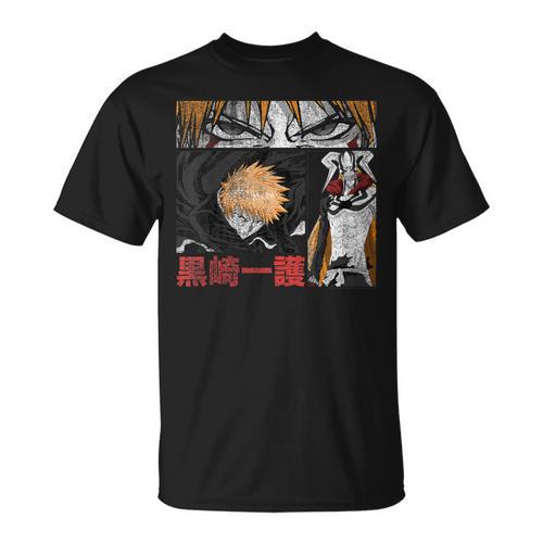 Bleach Graphic Ichigo Comic Book Style Anime T-Shirt - Bookorys DE