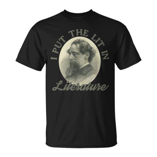 Book Club I Put The Lit In Literature Charles Dickens T-Shirt - Bookorys