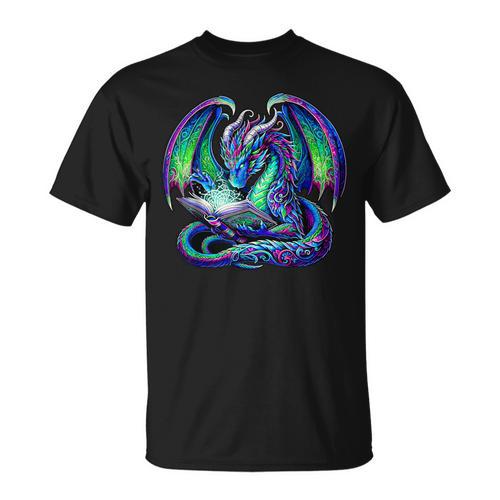 Book Dragon Reading Lover T-Shirt - Bookorys UK