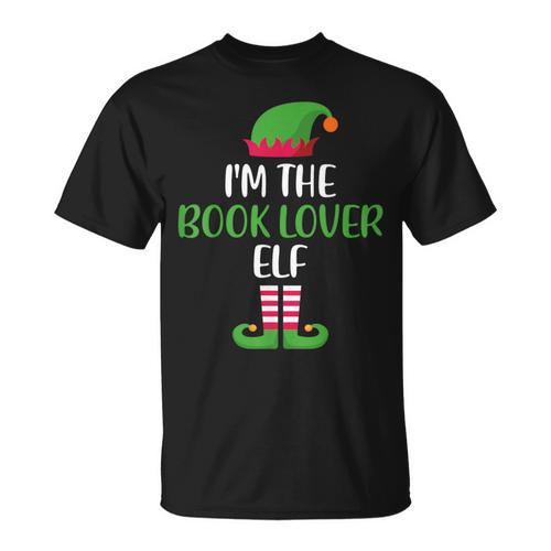 Book Lover Elf Family Matching Christmas Group Xmas T-Shirt - Bookorys CA