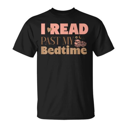 Book Lover I Read Past My Bedtime Bookworm Reader Librarian T-Shirt - Bookorys