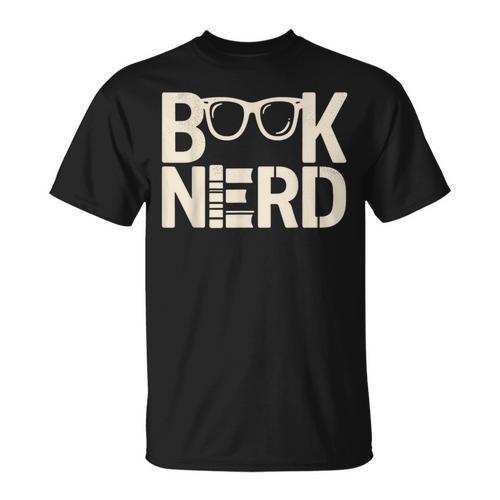 BOOK NERD Bibliophilia Book Reader Literature Bookworm T-Shirt - Bookorys AU