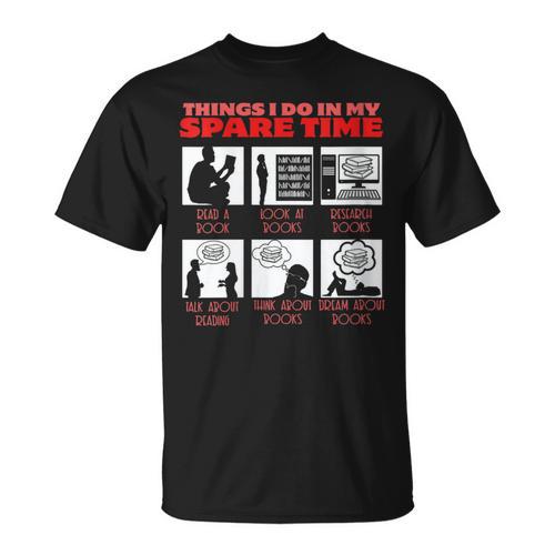 Book Reading Bookworm Reader Spare Time T-Shirt - Bookorys DE