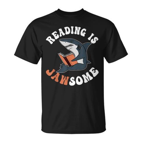Book Reading Is Jawsome Reading Books T-Shirt - Bookorys
