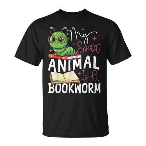 Book Reading My Spirit Animal Is A Bookworm T-Shirt - Bookorys UK