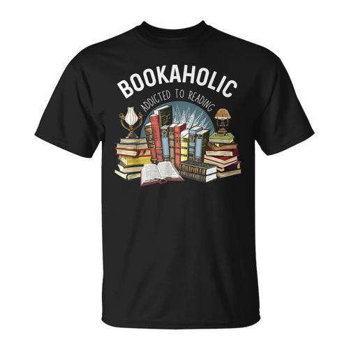 Bookaholic Addicted To Reading Book Lovers Literacy T-Shirt - Bookorys AU