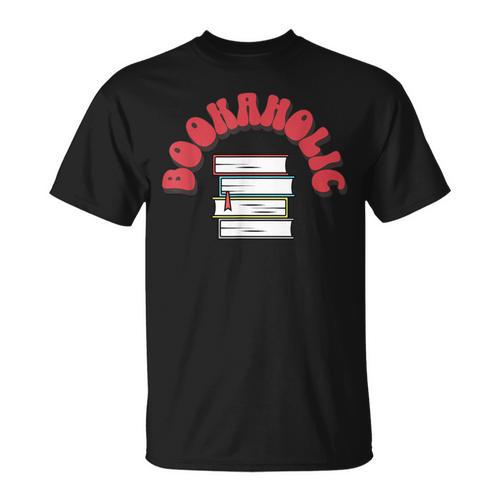 Bookaholic Book Lovers Librarian Teacher Book Reader T-Shirt - Bookorys AU