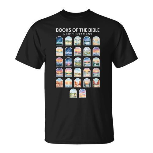 Books Of The Bible New Testament Christian Bible Reader T-Shirt - Bookorys CA