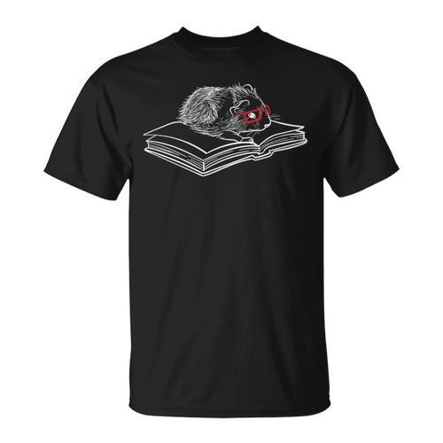 Books And Guinea Pigs Reading Literature T-Shirt - Bookorys