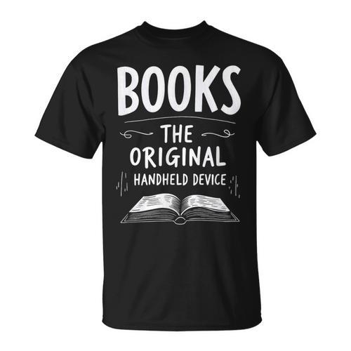 Books The Original Handheld Device Book Reading T-Shirt - Bookorys AU