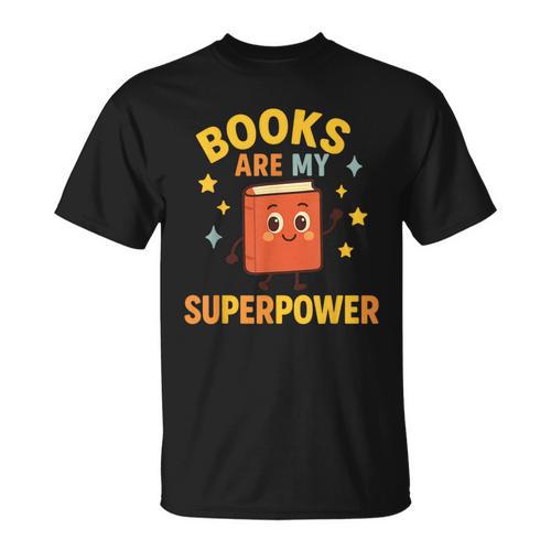 Books Are My Superpower Cute Reading Lover T-Shirt - Bookorys