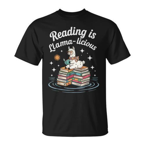 Booktrovert Shirt Reading Is Llama Licious Book Lover T-Shirt - Bookorys AU
