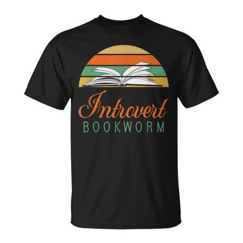 Bookworm Introvert Fun Book Lovers Reading T-Shirt - Bookorys