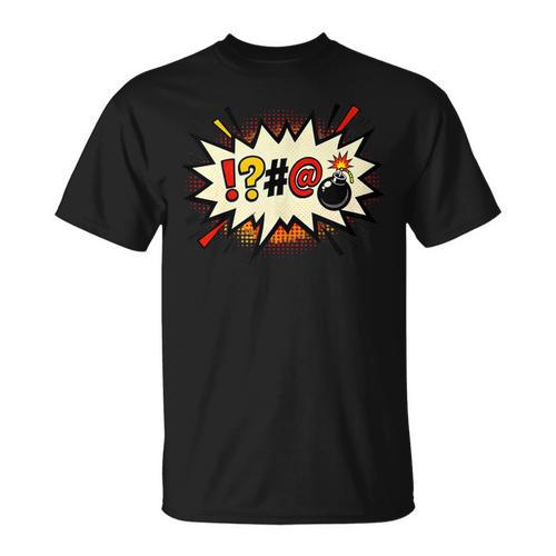 Comic Book Swear Bubble Pop Art Explosion Humor T-Shirt - Bookorys