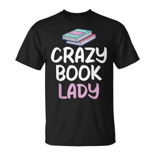 Crazy Book Lady Book Lover T-Shirt - Bookorys AU