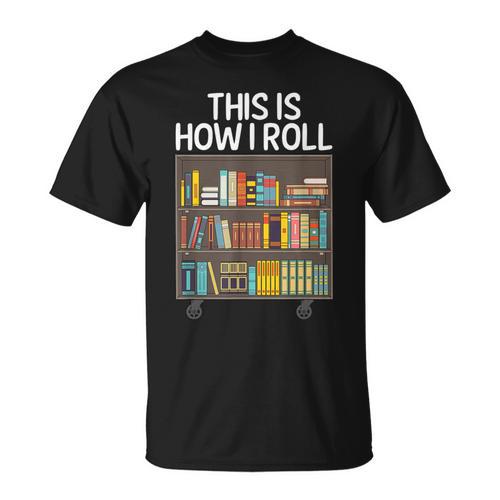 Cute Library Art For Men Women Book Reader School Librarian T-Shirt - Bookorys UK