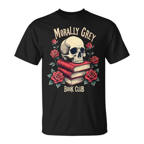 Dark Romance Romantasy Smutty Book Lover Morally Grey Merch T-Shirt - Bookorys AU