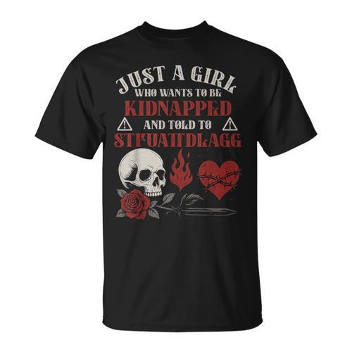 Dark Romance Smutt Books Merch STFUATTDLAGG Kidnapped T-Shirt - Bookorys CA
