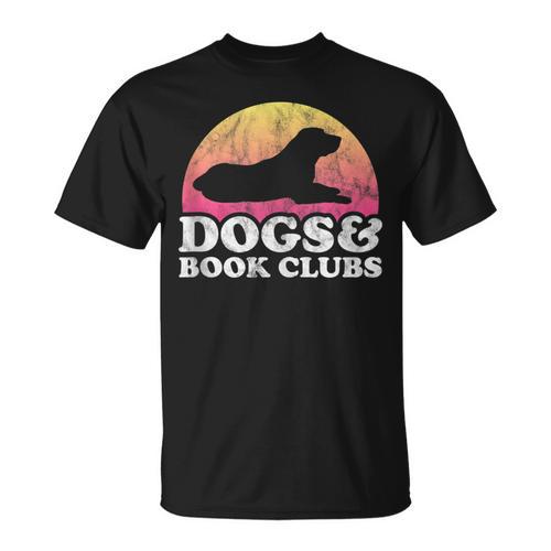 Dogs And Book Clubs Or Women's Dog And Book Club T-Shirt - Bookorys UK