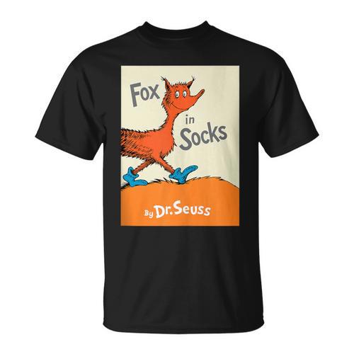 Dr Seuss Fox In Socks Book Cover T-Shirt - Bookorys CA