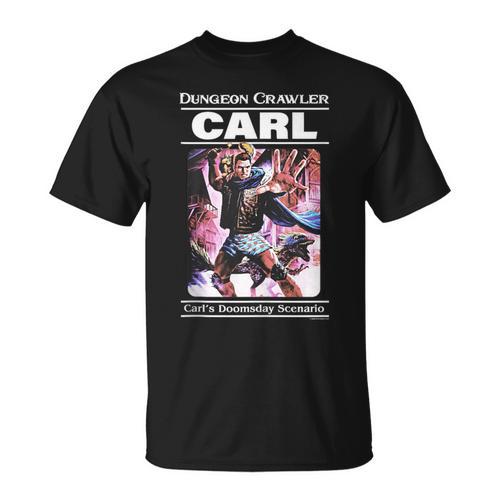 Dungeon Crawler Carl Vintage Paperback Illustration Book T-Shirt - Bookorys