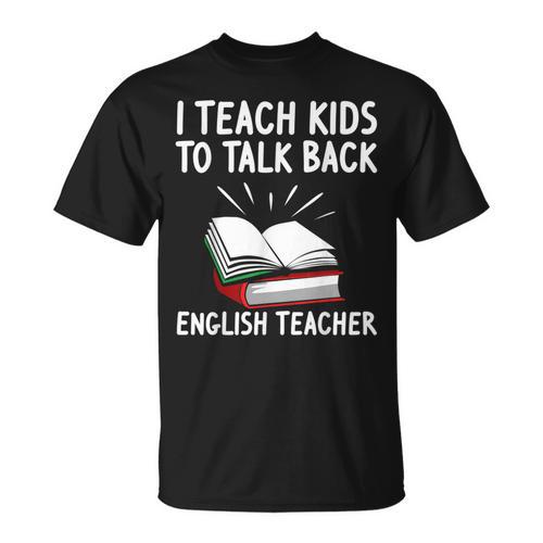 English Teacher Outfit Book Graphic English Grammar Lessons For Men Women T-Shirt - Bookorys UK
