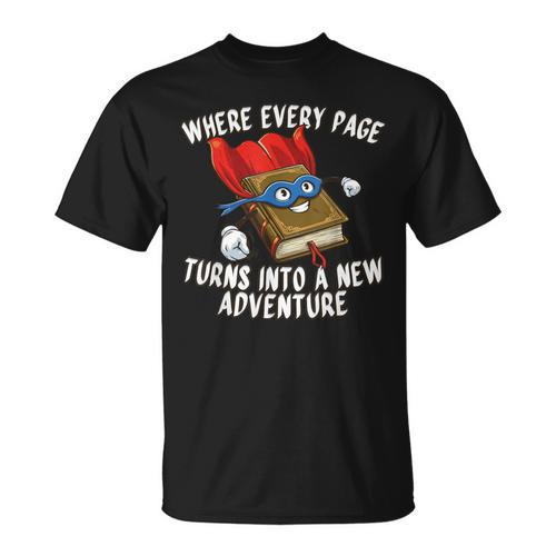 Every Page a New Adventure Book Lover T-Shirt - Bookorys