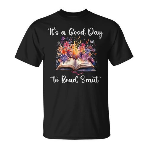Floral Book Smut Slut Read Smutty Books Fuck Off I'm Reading T-Shirt - Bookorys CA
