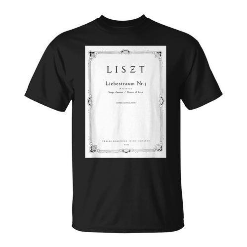 Franz Liszt Dream Of Love Vintage Book Cover T-Shirt - Bookorys CA