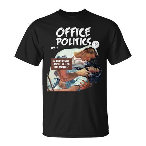 FUNNY WORKPLACE Retro Romance Comic Book Parody T-Shirt - Bookorys DE