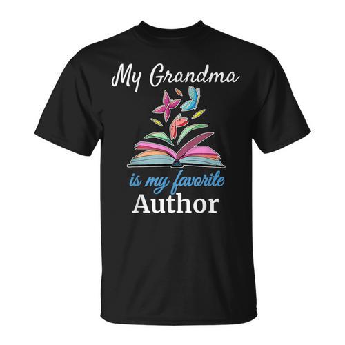 My Grandma Is My Favorite Author For Book Lovers T-Shirt - Bookorys