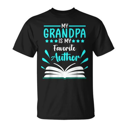 My Grandpa Is My Favorite Author Write Book T-Shirt - Bookorys CA