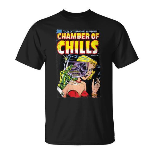 Horror Comic Book Cover Chamber Of Chills 19 T-Shirt - Bookorys DE
